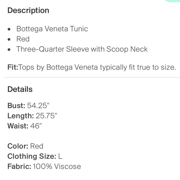 𝅺AUTHENTIC BOTTEGA VENETA Burgundy Tunic Top L - Picture 4 of 13